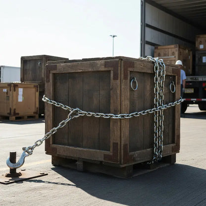 Cadena Con Ganchos 3/8  X 20 Pies Grado 80 Amarillo PW INDUSTRIAL