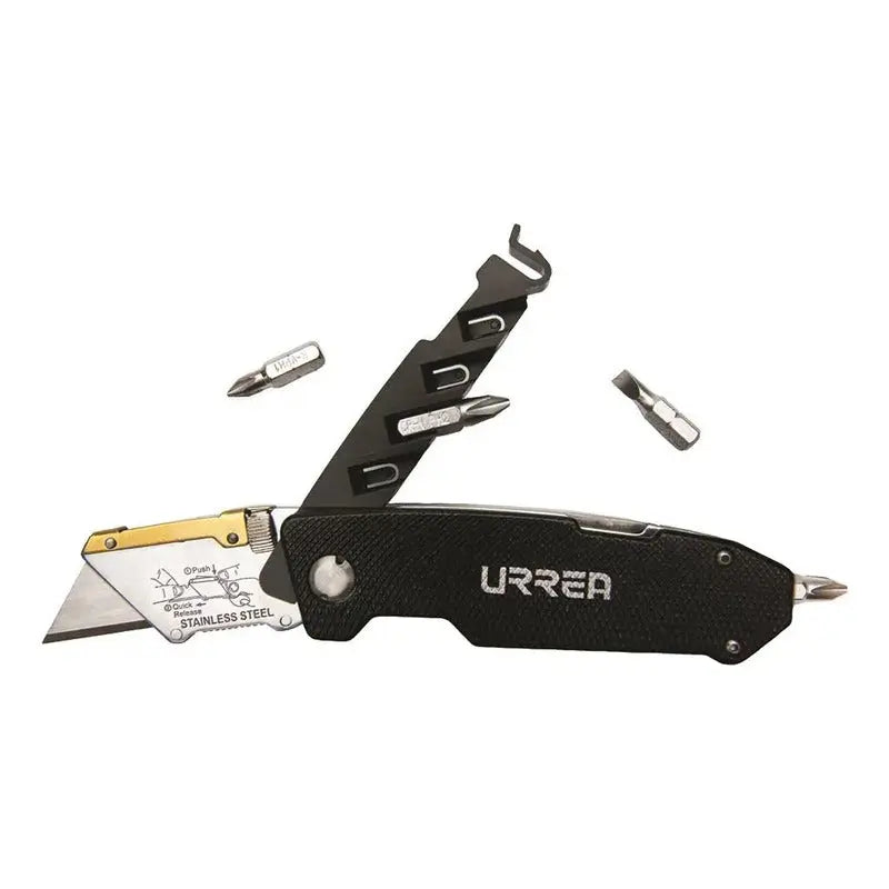 Navaja Abatible Con 4 Puntas De Desarmador 7 1/4 Urrea 690f RLC INDUSTRIAL SUPPLY