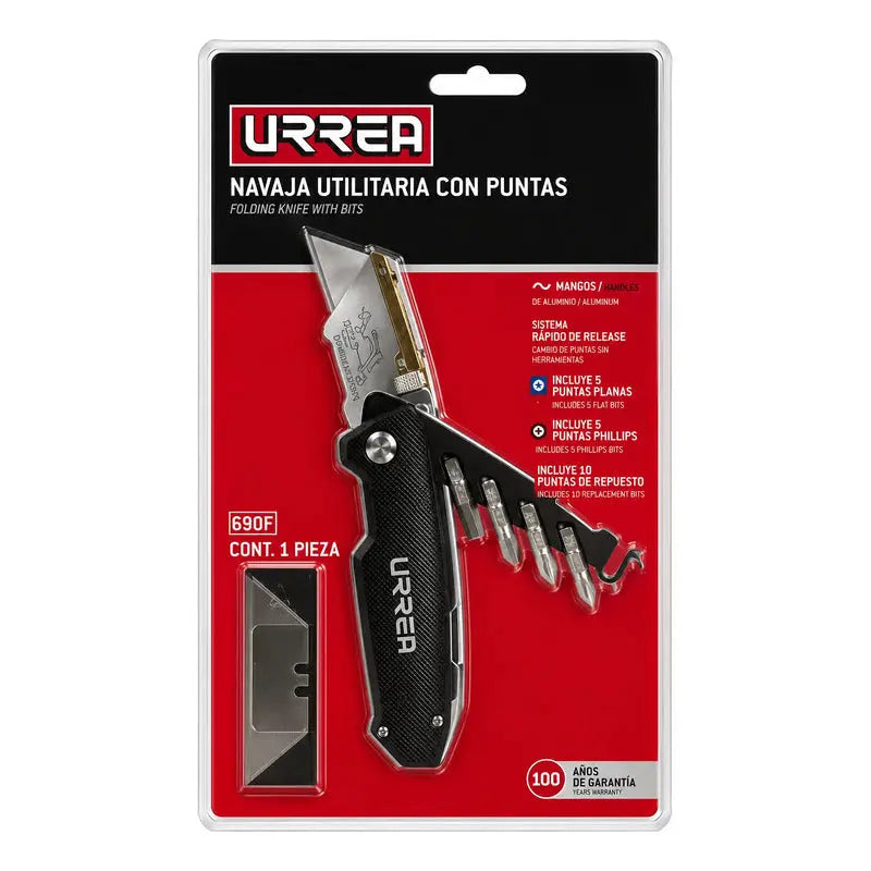 Navaja Utilitaria Abatible Con Puntas, 7-1/4 RLC INDUSTRIAL SUPPLY
