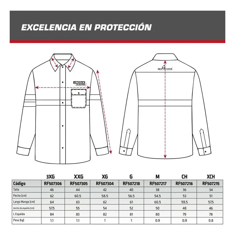 Camisola Para Soldador Mezclilla Reflejante 100% Algodon Azul 2xl RLC INDUSTRIAL SUPPLY