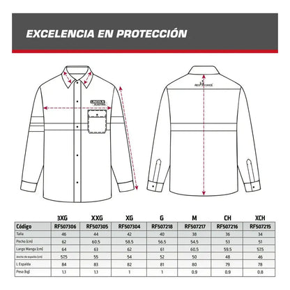 Camisola Para Soldador Mezclilla Reflejante 100% Algodon Azul 2xl RLC INDUSTRIAL SUPPLY