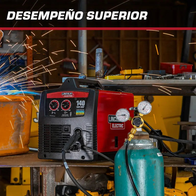 Soldadora Easy Mig 140 Ready Pack Lincoln Electric Rf58166 Rojo LINCOLN ELECTRIC