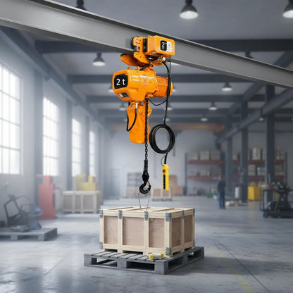 Polipasto Electrico De Cadena Con Trole 2t/6m 220/440v 3f Naranja 1
