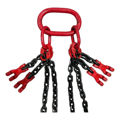 Cadena 1/4 X 8 Pies Cuatro Ramales Con Funcion De Recorte Negro Pro Weld Industrial
