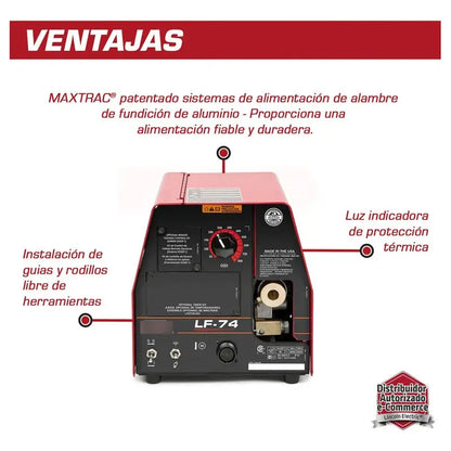 Alimentador Lf-74 Lincoln Electric Rojo LINCOLN ELECTRIC