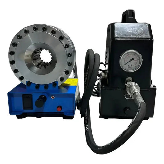 Maquina Crimpadora Para Mangueras 1/4  - 1  220v Azul RLC INDUSTRIAL SUPPLY