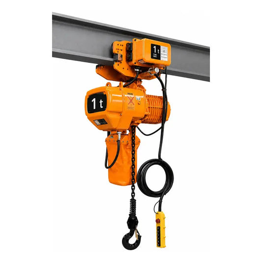 Polipasto Electrico De Cadena Con Trole 1t/6m 220/440v 3f Naranja 1 PW INDUSTRIAL