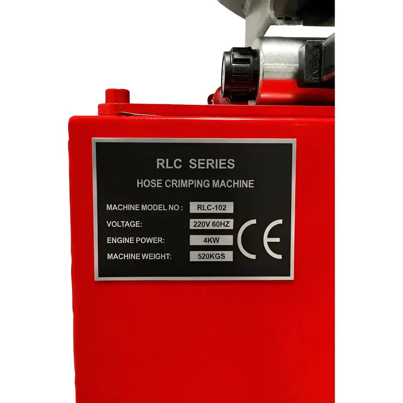 Crimpadora Para Mangueras Hidraulicas 1/4 - 4 (220 V) Rojo RLC