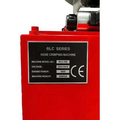 Crimpadora Para Mangueras Hidraulicas 1/4 - 4 (220 V) Rojo RLC