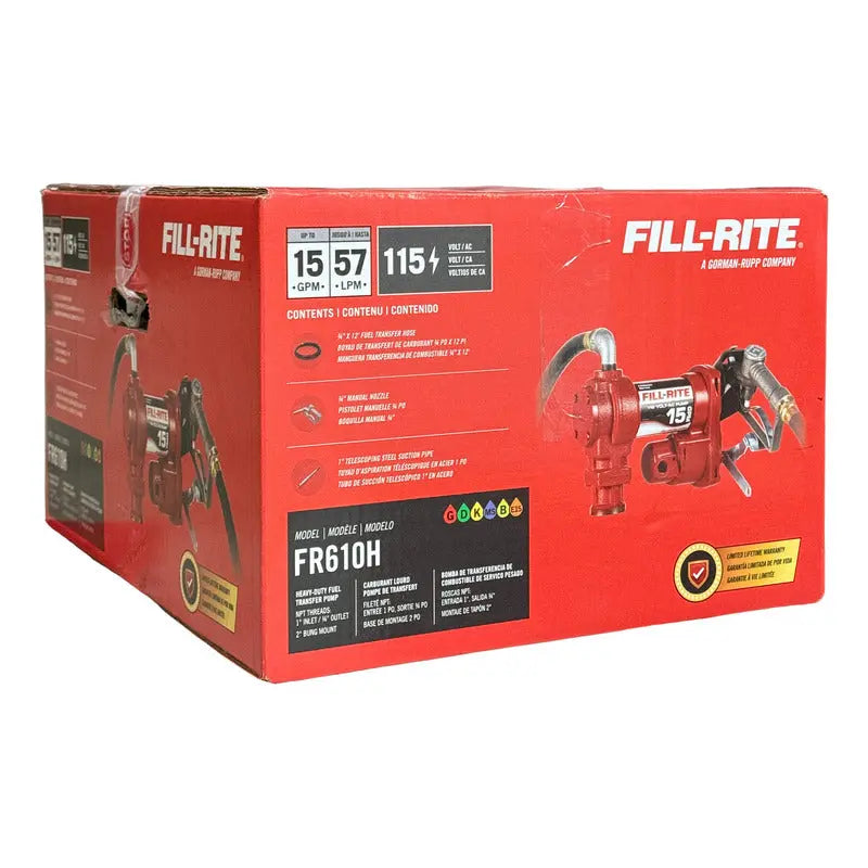 Bomba Transferencia Combustible 115 V Ac 15 Gpm Fill Rite Fill Rite