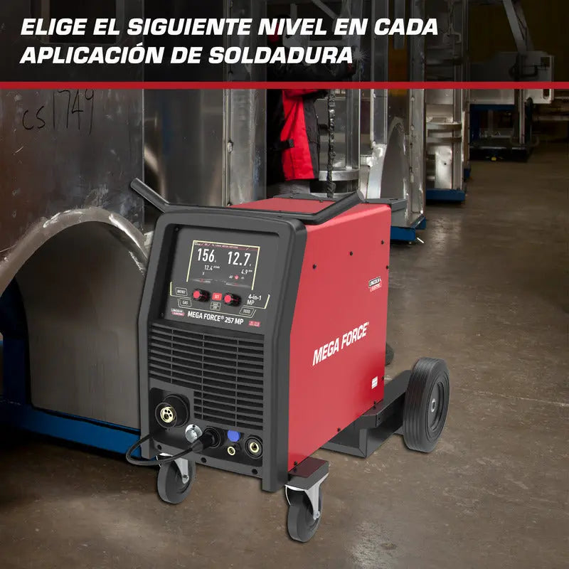 Maquina Para Soldar Multiprocesos Mega Force 257 Mp 220v Rojo LINCOLN ELECTRIC