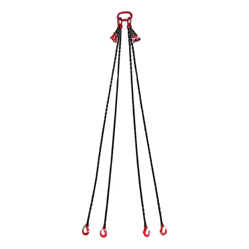Cadena 1/4 X 8 Pies Cuatro Ramales Con Funcion De Recorte Negro Pro Weld Industrial