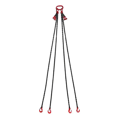 Cadena 1/4 X 8 Pies Cuatro Ramales Con Funcion De Recorte Negro Pro Weld Industrial