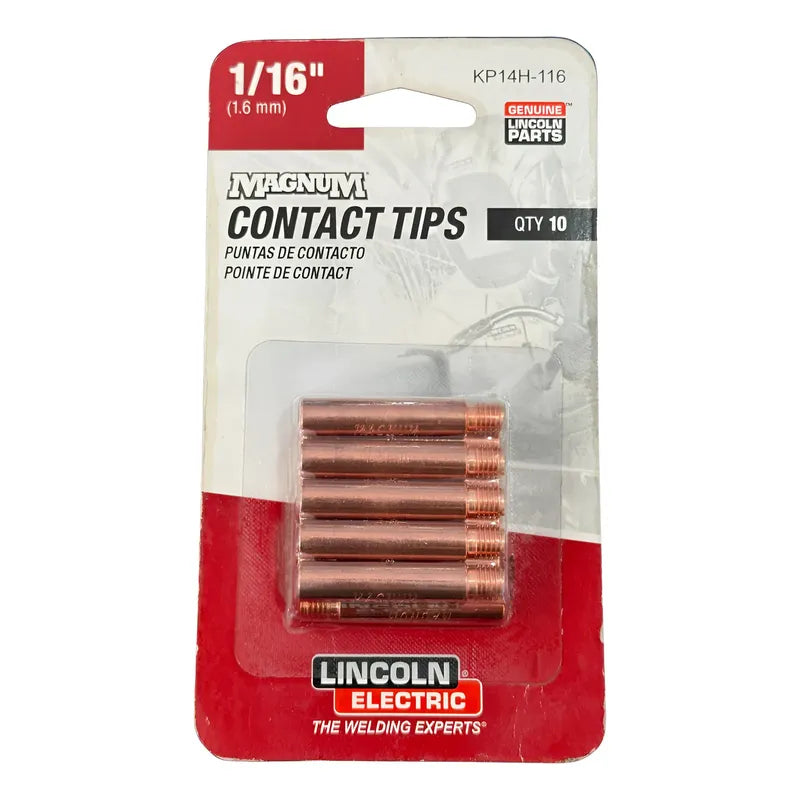 Puntas De Contacto Kp14h-116, 1/16  Lincoln Electric