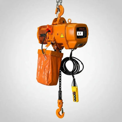Polipasto Electrico De Cadena Con Gancho 1t/10m 220/440v 3f Naranja 1 PW INDUSTRIAL