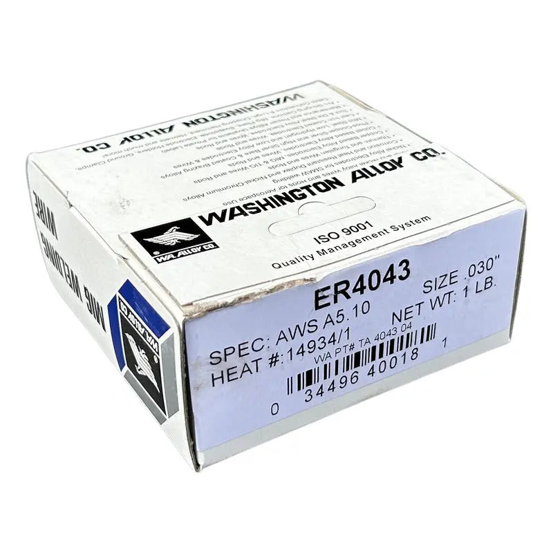Micro Alambre 4043 Para Aluminio .030 (1lbs) Washington Alloy