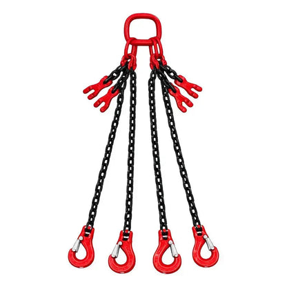Eslinga De Caden 4 Ramales Para Grua 1/2 X 8 Pies Grado 80 Negro PW INDUSTRIAL