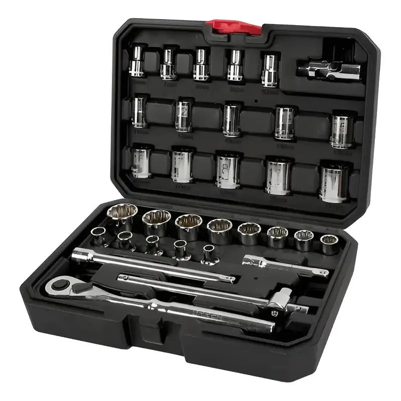 Juego De Dados Y Accesorios Combinados 33 Pzas Urrea 5200cb Color Gris RLC INDUSTRIAL SUPPLY