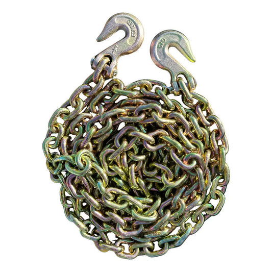 Cadena Con Ganchos 1/2  X 20 Pies Grado 80 Amarillo PW INDUSTRIAL