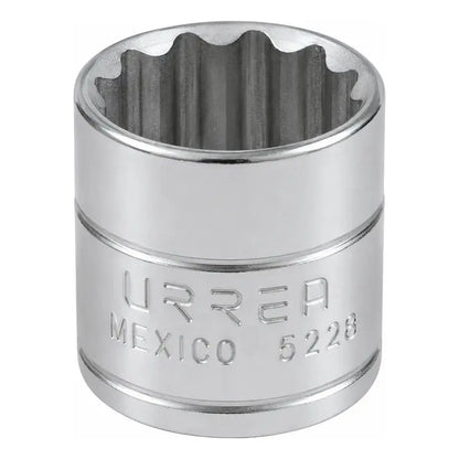 Dado Cuadro De 3/8 , 12 Puntas, En Pulgadas, 7/8  Plateado URREA