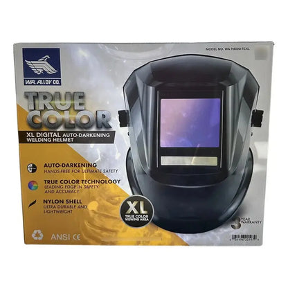 Máscara Electrónica Washington Alloy Wa H800d-tcxl Negro Con Sombra Ajustable Y Digital Liso Pro Weld Industrial