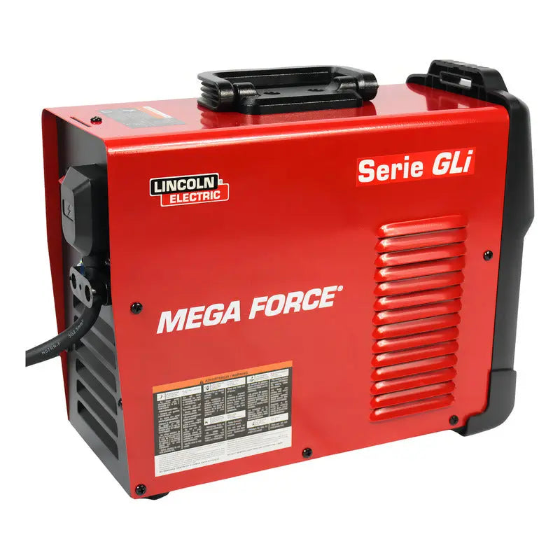 Soldadora Inverter Lincoln Electric Mega Force 175 Gli E Roja Stick RLC INDUSTRIAL SUPPLY