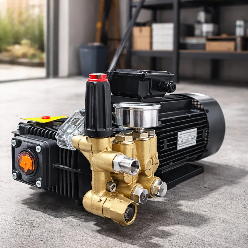 Motor Electrico Con Bomba Para Hidrolavadora 2,465 Psi 220v Gris 60