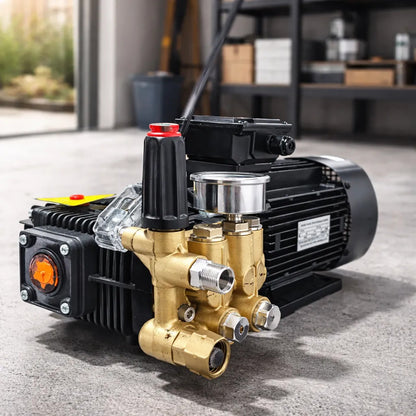 Motor Electrico Con Bomba Para Hidrolavadora 2,465 Psi 220v Gris 60