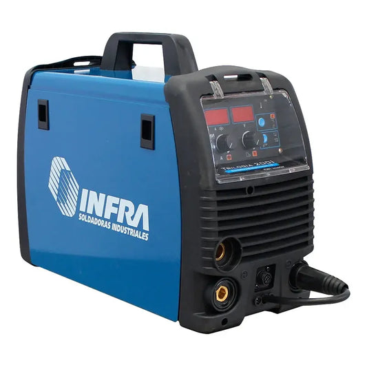 Soldadora Infra Portátil Inversora Multiprocesos Hasta 110a Color Azul Azul/negro