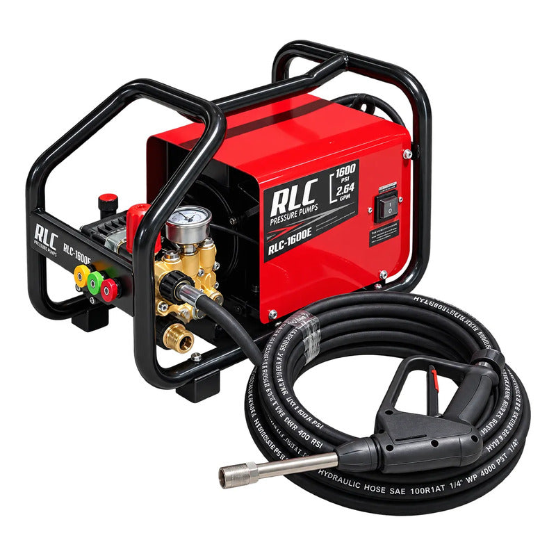 Hidrolavadora Portatil Semi Industrial 1,600 Psi 220v Rojo