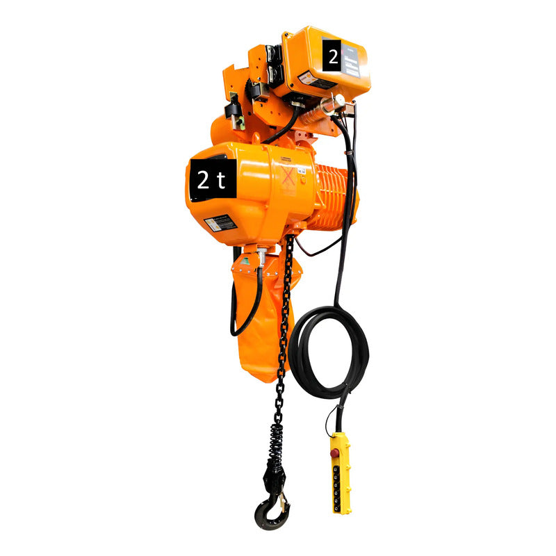 Polipasto Electrico De Cadena Con Trole 2t/6m 220/440v 3f Naranja 1