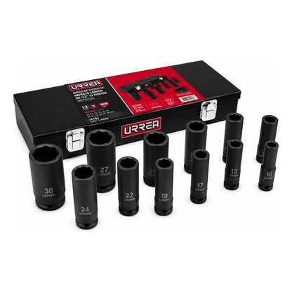 Juego Dados Impacto Largos 1/2 , 6 Puntas, Sae, 11 Piezas Negro RLC INDUSTRIAL SUPPLY