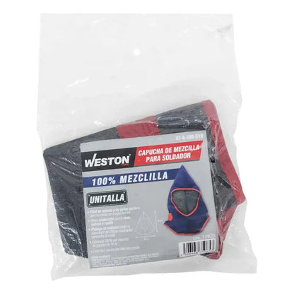 Capucha Para Soldador De Mezclilla Unitalla Weston Azul Marino Unitalla WESTON