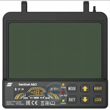 Careta Máscara Soldar Fotosensible Esab Sentinel A60 Conarco Color Negro Liso