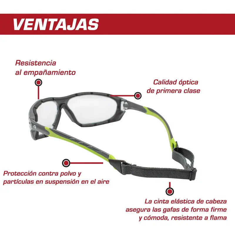 Lentes De Seguridad Comfort Marca Red Force Rf504283 Gris Pro Weld Industrial