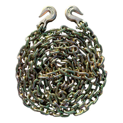 Cadena Con Ganchos 3/8  X 20 Pies Grado 80 Amarillo PW INDUSTRIAL