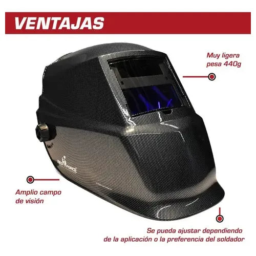 Careta Electrónica Lincoln Electric Rfta Professional Cube Color Negro