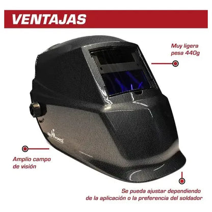 Careta Electrónica Lincoln Electric Rfta Professional Cube Color Negro