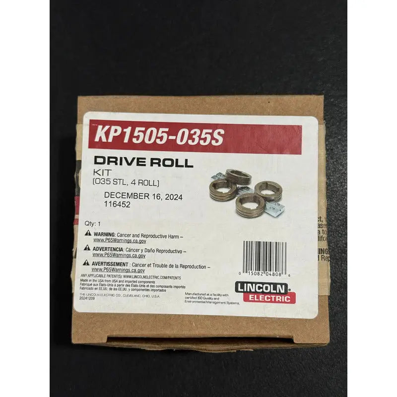 Kit De 4 Rodillos Microalambre Lincoln .035 (kp1505-035s) Gris LINCOLN ELECTRIC