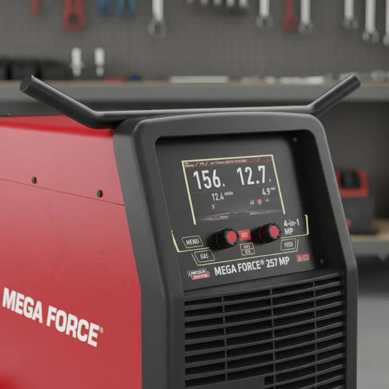 Maquina Para Soldar Multiprocesos Mega Force 257 Mp 220v Rojo LINCOLN ELECTRIC