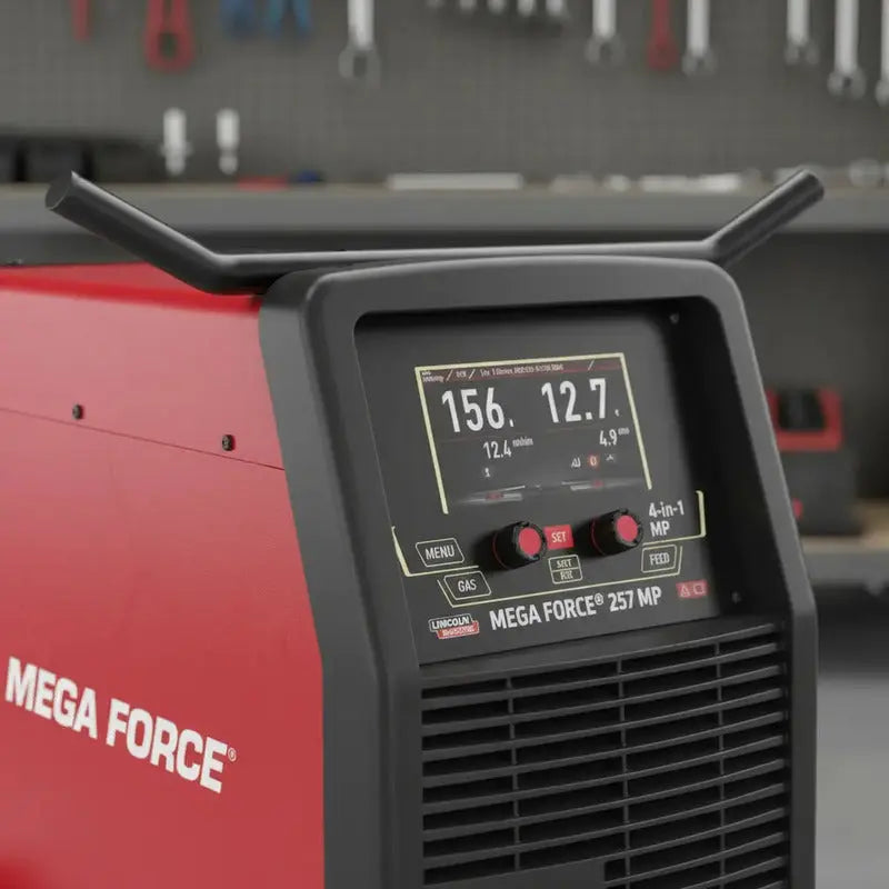 Maquina Para Soldar Multiprocesos Mega Force 257 Mp 220v Rojo LINCOLN ELECTRIC