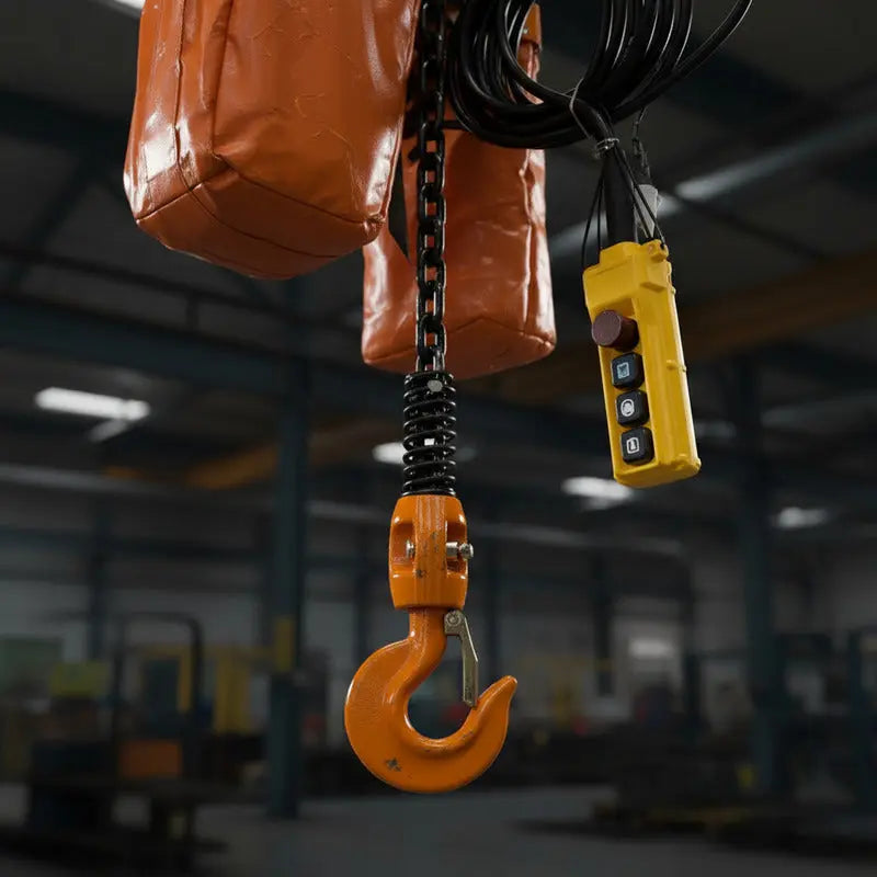 Polipasto Electrico De Cadena Con Gancho 2t/6m 220/440v 3f Naranja 1 PW INDUSTRIAL