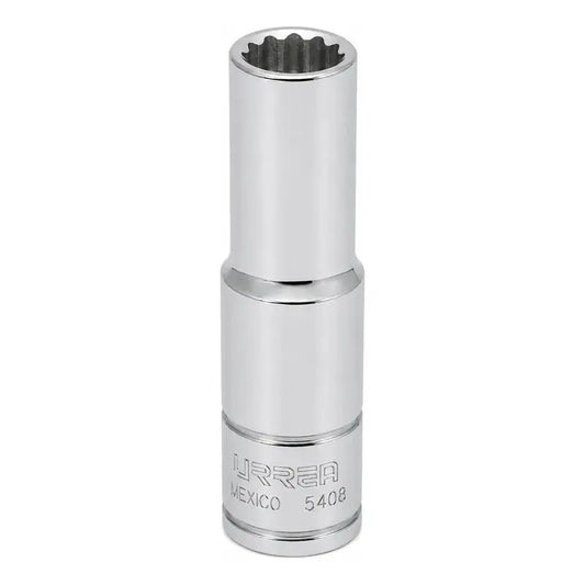 Dado Cuadro De 1/2 , 12 Puntas, En Pulgadas, 1/4  Plateado RLC INDUSTRIAL SUPPLY