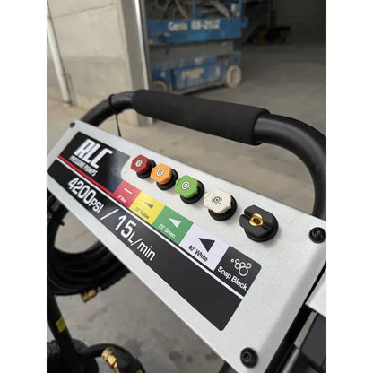 Hidrolavadora A Gasolina Alta Precion 4,200 Psi Gris RLC