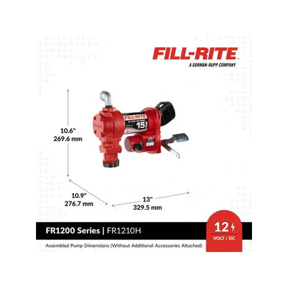 Bomba Transferencia De Combustible 12 Volts Fill Rite 15 Gpm Fill Rite