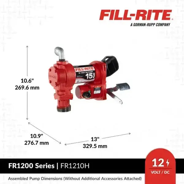 Bomba Transferencia De Combustible 12 Volts Fill Rite 15 Gpm Fill Rite