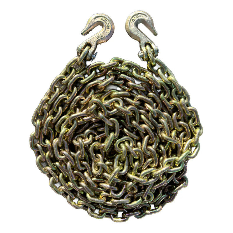 Cadena Con Ganchos 5/16  X 20 Pies Grado 80 Amarillo