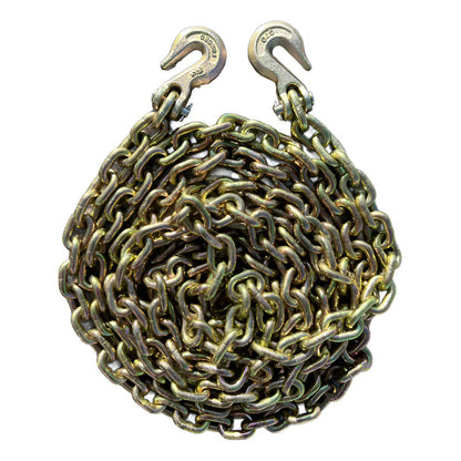 Cadena Con Ganchos 5/16  X 20 Pies Grado 80 Amarillo