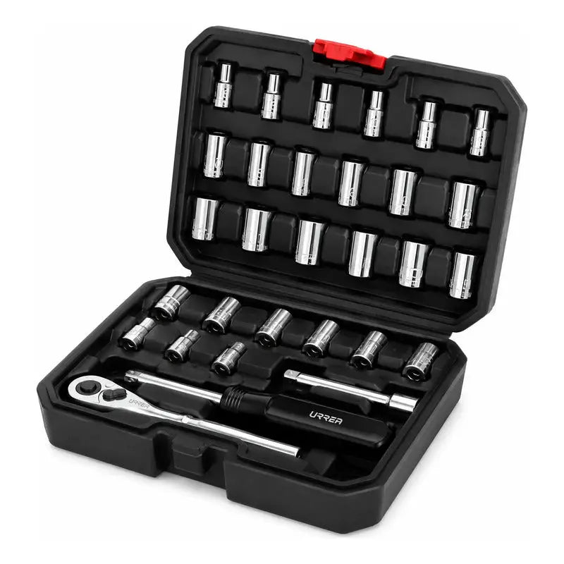 Juego De Dados Y Accesorios 1/4  Combinado, 30 Piezas Plateado RLC INDUSTRIAL SUPPLY