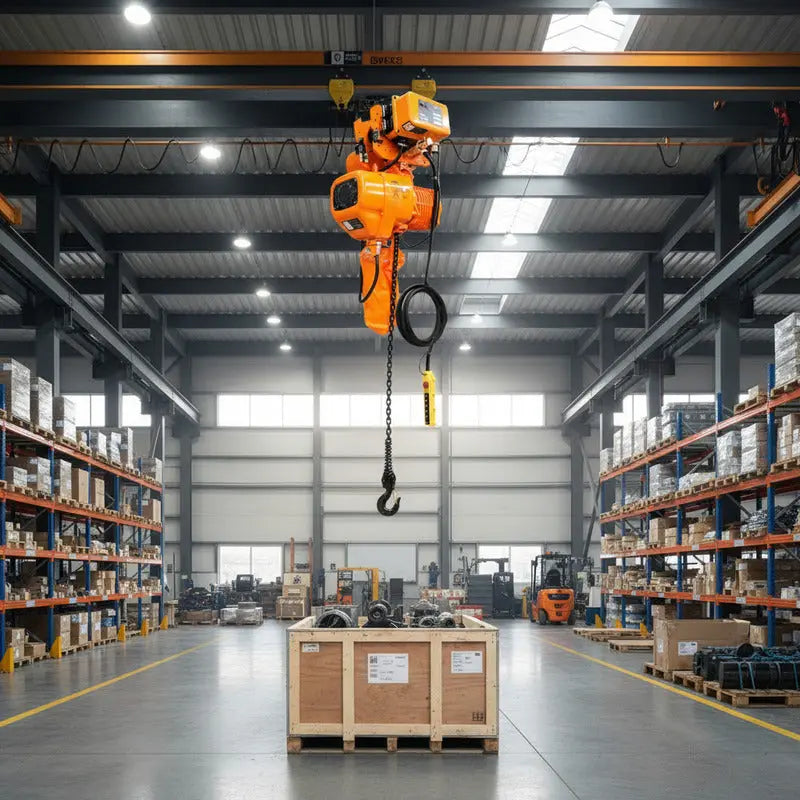 Polipasto Electrico De Cadena Con Trole 2t/6m 220/440v 3f Naranja 1 PW INDUSTRIAL